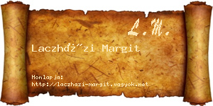 Laczházi Margit névjegykártya